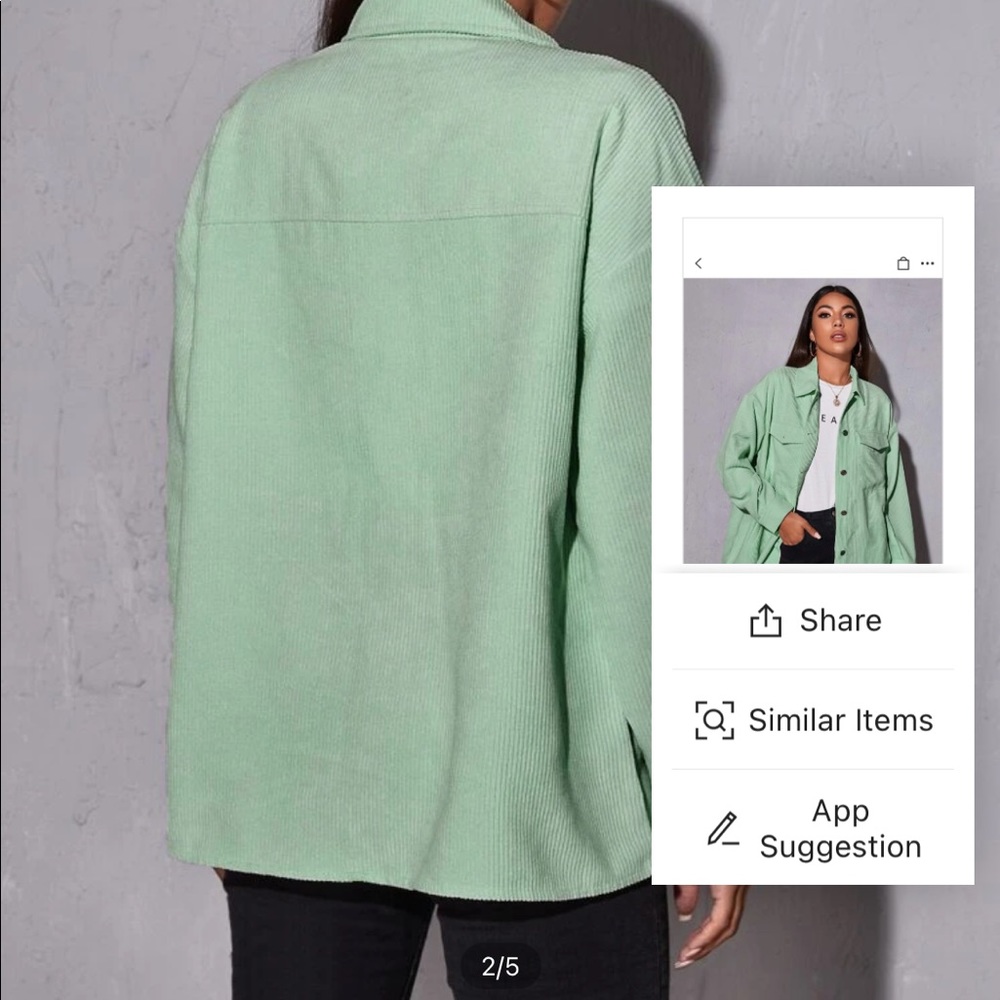 Green Button Up Jacket